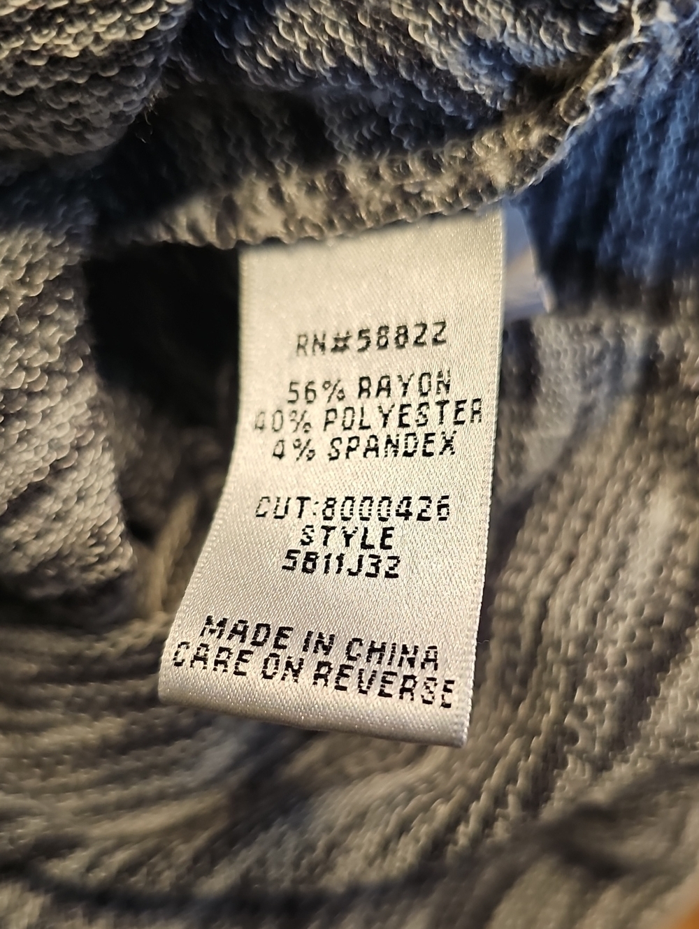 Sophie Max Cozy Cowl Neck Women's Sweater - Dark Gray - Picture 7 of 7